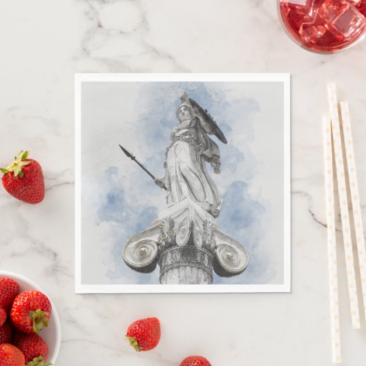 Klassische griechische Statue Athena Serviette (Beispiel)