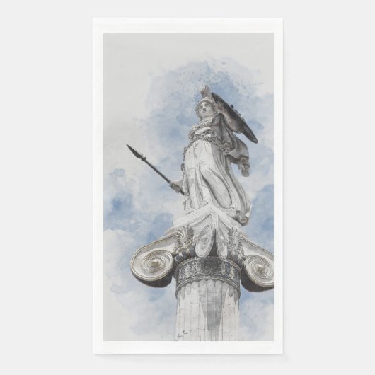 Klassische griechische Statue Athena Serviette (Vorderseite)