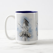 Klassische griechische Statue Athena Zwei-Tone-Tas Zweifarbige Tasse (Links)