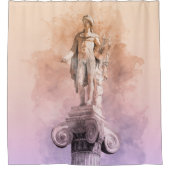 Klassische griechische Statue von Apollo Duschvorhang (Vorderseite)
