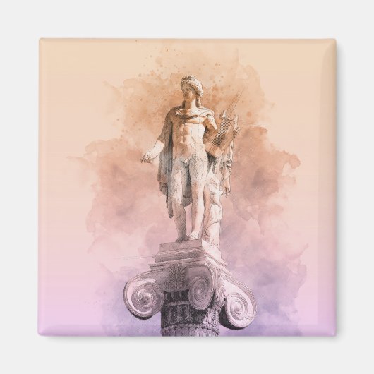 Klassische griechische Statue von Apollo Magnet (Vorne)