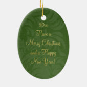 Klassische grüne rote keramikornament (Hinten)