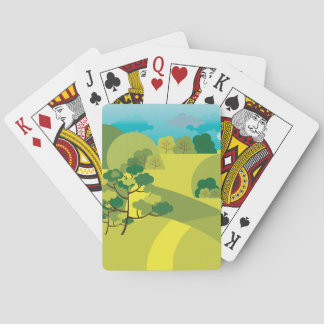 Klassische grüne Spielkarten