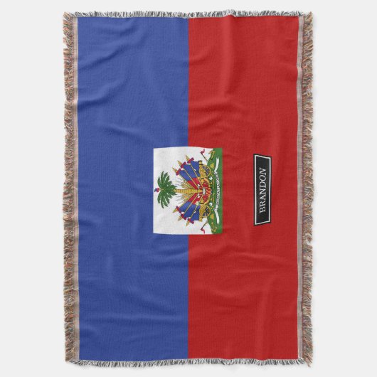 Klassische haitianische Flagge Decke (Vorderseite Vertikal)