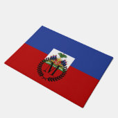 Klassische haitianische Flagge Fußmatte (Schrägansicht)