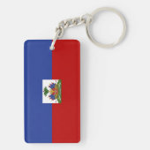Klassische haitianische Flagge Schlüsselanhänger (Rückseite)