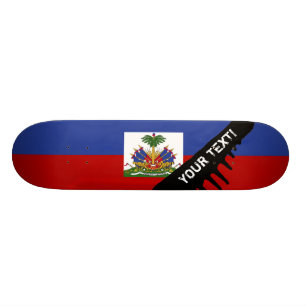 Klassische haitianische Flagge Skateboard
