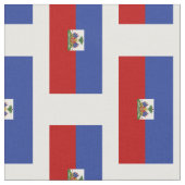 Klassische haitianische Flagge Stoff (Nahaufnahme)