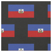 Klassische haitianische Flagge Stoff (Nahaufnahme)