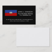 Klassische haitianische Flagge Visitenkarte (Vorne/Hinten)