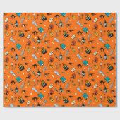 Klassische Halloween-Charaktere Geschenkpapier (Flach)