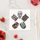 Klassische Halloween-Charaktere Serviette (Beispiel)