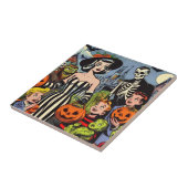 Klassische Halloween-Comics Fliese (Seite)