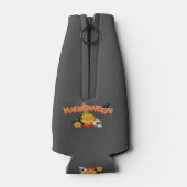 Klassische Halloween-Flasche Cooler mit Zip Flaschenkühler (Rückseite)