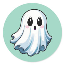 Klassische Halloween-Ghost-Sticker