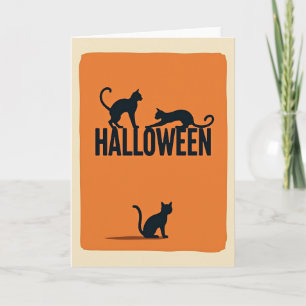 Klassische Halloween-Nacht-Karte Karte