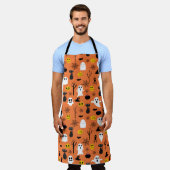 Klassische Halloween-Symbole Schürze (Getragen)