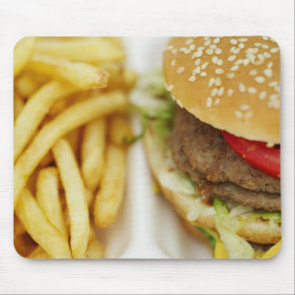 klassische Hamburger- und FischrogenMausunterlage Mousepad
