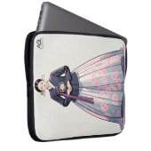 Klassische Hanbok-Frau mit Kirschblüten Laptopschutzhülle (Vorne Rechts)