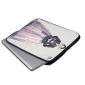 Klassische Hanbok-Frau mit Kirschblüten Laptopschutzhülle (Vorne Knopf)