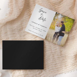Klassische handgeschriebene Schriftfoto   Hochzeit Save The Date
