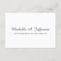 Klassische Handschrift Creative Trendy White