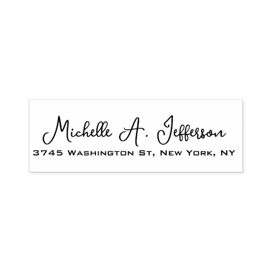Klassische Handschrift Creative Trendy White Permastempel (Design)