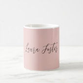 Klassische Handschrift Elegantname Rose Gold Kaffeetasse (Mittel)