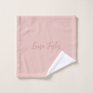 Klassische Handschrift Elegantname Rose Gold Waschlappen