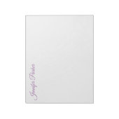 Klassische Handschrift für Ihren Namen Feminine St Notizblock (Rotiert)