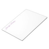 Klassische Handschrift für Ihren Namen Feminine St Notizblock (angewinkelt)