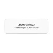 Klassische Handschrift für Schwarz und Weiß (Vorne)