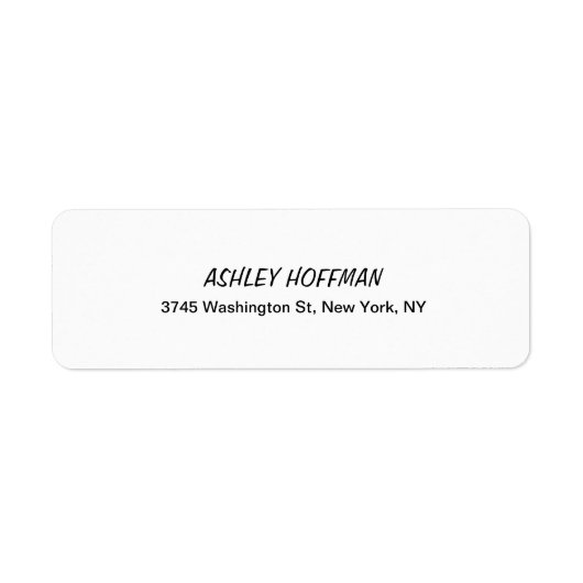 Klassische Handschrift für Schwarz und Weiß (Vorne)