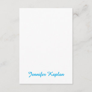 Klassische Handschrift Minimalist Professional Begleitkarte