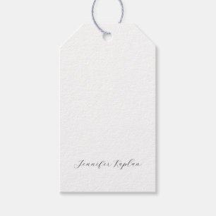 Klassische Handschrift Minimalist Professional Geschenkanhänger