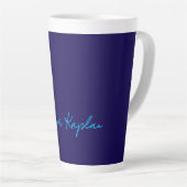 Klassische Handschrift Minimalist Professional Milchtasse (Rechte Ecke)