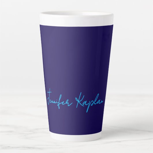 Klassische Handschrift Minimalist Professional Milchtasse (Vorderseite)