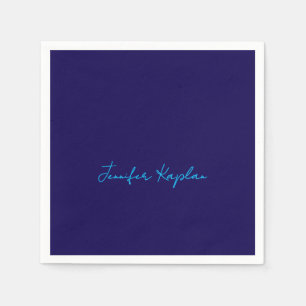 Klassische Handschrift Minimalist Professional Serviette