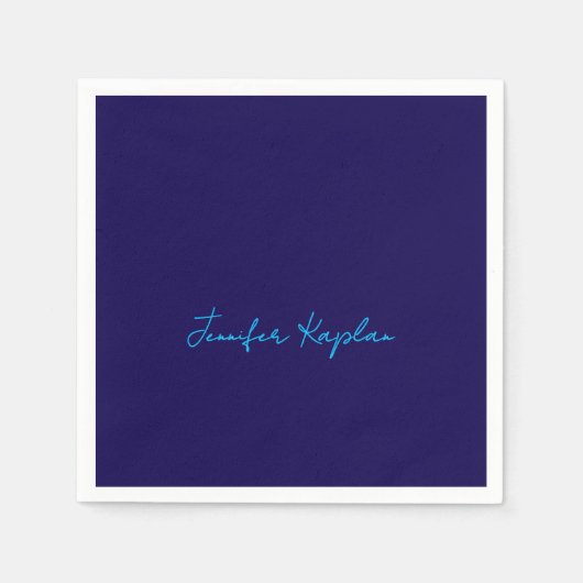 Klassische Handschrift Minimalist Professional Serviette (Vorderseite)