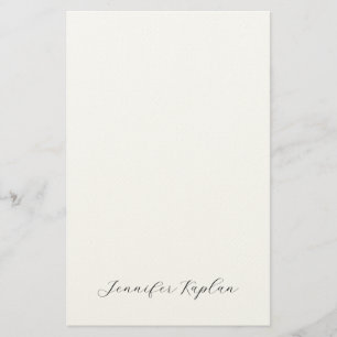 Klassische Handschrift Minimalistisch Professionel Briefpapier