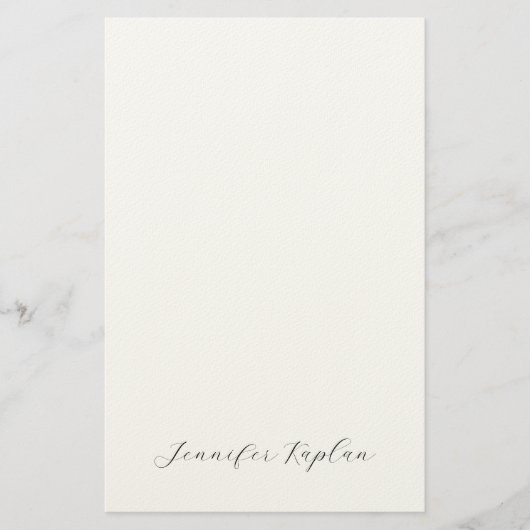 Klassische Handschrift Minimalistisch Professionel Briefpapier (Vorderseite)