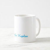 Klassische Handschrift Minimalistisch Professionel Kaffeetasse (VorderseiteRechts)