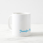 Klassische Handschrift Minimalistisch Professionel Kaffeetasse (Vorderseite Links)