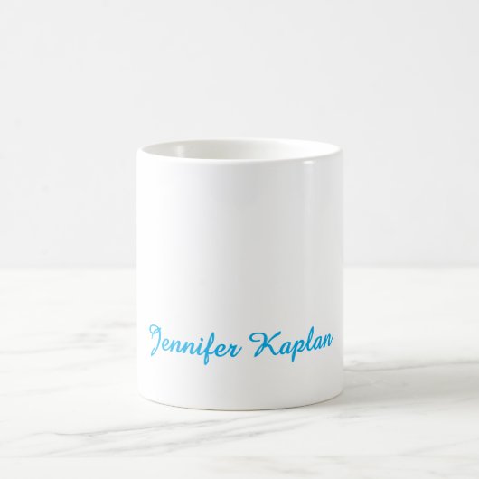Klassische Handschrift Minimalistisch Professionel Kaffeetasse (Mittel)