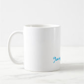 Klassische Handschrift Minimalistisch Professionel Kaffeetasse (Links)
