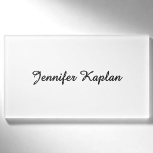 Klassische Handschrift Minimalistisch Professionel Namenschild