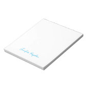 Klassische Handschrift Minimalistisch Professionel Notizblock (Rotiert)