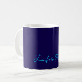 Klassische Handschrift Minimalistischer Profi Kaffeetasse (Vorderseite Links)