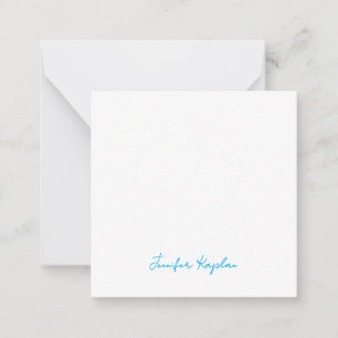 Klassische Handschrift Minimalistischer Profi Mitteilungskarte