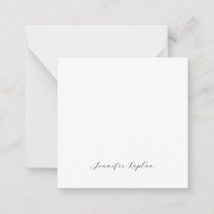 Klassische Handschrift Minimalistischer Profi Mitteilungskarte